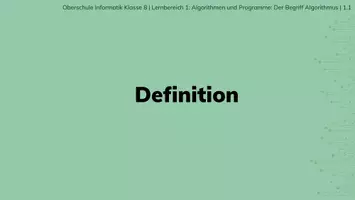 Vorschau - Stundenentwürfe - Informatik 8 - Algorithmen - Stunde 1.1 - Definition - Seite 2