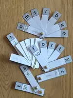Vorschau - Stationenlernen - englische Lesefächer numbers colours Wörter Wortschatz Rechtschreibung - Seite 1