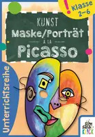 Vorschau - Stundenentwürfe - fertige Kunst-Doppel-Stunde: Picasso-Maske oder Porträt - Deckblatt