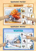 Vorschau - Bildkarten - Spielerisch Jahreszeiten lernen – Zuordnungsspiel mit Bildkarten für Kita & Vorschule - Seite 2