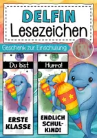 Vorschau - Anderer Materialtyp - Delfinklasse Lesezeichen als Geschenk zur Einschulung - Deckblatt