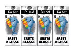 Vorschau - Anderer Materialtyp - Delfinklasse Lesezeichen als Geschenk zur Einschulung - Seite 2