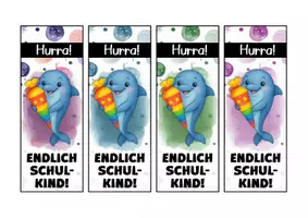 Vorschau - Anderer Materialtyp - Delfinklasse Lesezeichen als Geschenk zur Einschulung - Seite 3