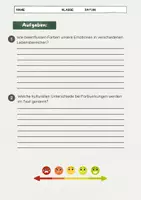 Vorschau - Arbeitsblätter - Wirkung von Farben auf Emotionen: Wirkung verstehen - Seite 3