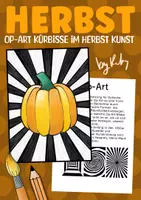 Vorschau - Stundenentwürfe - Op-Art Kürbis - Optische Täuschungen Kunstprojekt für den Herbst - Deckblatt