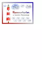 Vorschau - Stationenlernen - PAKET Klammerkarten zu Nomen - Seite 1