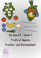 Vorschau - Spiele - Dis donc 5! Unité 4 - Fruits et légume - Legeköpfe - Deckblatt