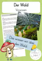 Vorschau - Stationenlernen - Materialpaket Wald - Deckblatt