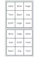 Vorschau - Spiele - Deutsch - Spiel - Bingo - Wörter - Seite 2