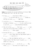 Vorschau - Arbeitsblätter - Rechtschreibung Doppelkonsonanten den denn wen wenn Sätze anhören lesen eintragen - Seite 1
