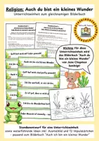 Vorschau - Stundenentwürfe - Religion: Auch du bist ein kleines Wunder - Begleitmaterial - Deckblatt