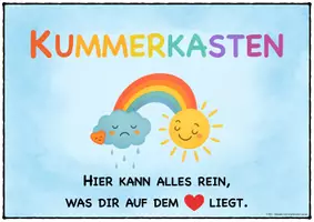 Vorschau - Bildkarten - Kummerkasten: Vorlage für die Grundschule / Briefkasten - Seite 3