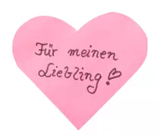 Vorschau - Arbeitsblätter - Valentinstag Karte Herz basteln mit englischen Sätzen + Arbeitsblatt - Seite 1