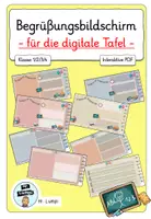 Vorschau - Präsentationen/Tafelbilder - Interaktiver Startbildschirm für die digitale Tafel neutral - Deckblatt