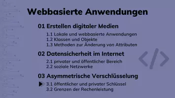 Vorschau - Stundenentwürfe - Informatik 10 - Asymmetrische Verschlüsselung - Seite 1