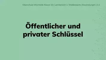 Vorschau - Stundenentwürfe - Informatik 10 - Asymmetrische Verschlüsselung - Seite 2