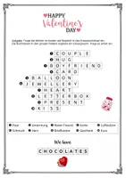 Vorschau - Arbeitsblätter - Valentine's Day Kreuzworträtsel differenziert - Seite 1