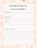 Aperçu - Outils du professeur - Journal de classe 2025/2026 - Fleur abstraite - Page 2