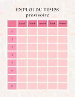 Aperçu - Outils du professeur - Journal de classe 2025/2026 - Fleur abstraite - Page 3