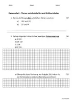 Vorschau - Klassenarbeiten - Mathearbeit Klasse 5 - Natürliche Zahlen und Größen - Seite 2