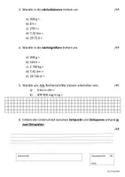 Vorschau - Klassenarbeiten - Mathearbeit Klasse 5 - Natürliche Zahlen und Größen - Seite 3