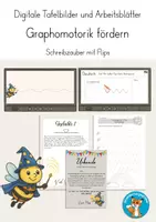 Vorschau - Stundenentwürfe - Graphomotorik Schwungübungen Anfangsunterricht - Deckblatt