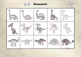 Vorschau - Stationenlernen - 🦕 Dinosaurier Klettmappe Figur Grund Wahrnehmung Kindergarten - Seite 3