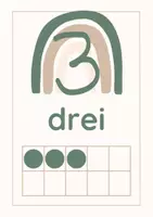 Vorschau - Fördermaterial/Inklusion - Zahlenstrahl 1-20 boho beige - Seite 3