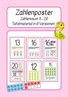 Vorschau - Poster - Zahlenposter - Zahlenplakate Zahlenraum bis 20, Zahlen 11-20 - Deckblatt