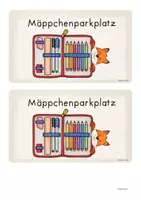Vorschau - Merkblätter - Mäppchenparkplatz + Schreibschriftspicker - Fuchs - Seite 3
