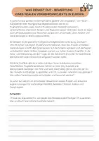 Vorschau - Arbeitsblätter - Was denkst du? - Bewertung eines realen Verkehrsprojekts in Europa - Deckblatt