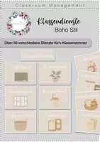 Vorschau - Poster - Klassendienste - Boho Stil - Wachsende Verantwortung - Deckblatt