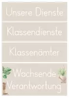 Vorschau - Poster - Klassendienste - Boho Stil - Wachsende Verantwortung - Seite 2