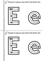 Vorschau - Stationenlernen - FREEBIE All About the letter E Alphabet Book Recognition Beginning Sounds - Seite 2