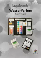 Vorschau - Mal- und Bastelvorlagen - Lapbook "Malen mit Wasserfarben" - Deckblatt