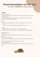 Vorschau - Arbeitsblätter - Freundschaft - Präsentationsaufgaben zum Film "Leo" - Seite 1