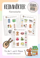 Vorschau - Spiele - Reimwörter - Klammerkarten (1./2. Klasse) - Deckblatt