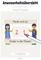 Vorschau - Poster - Classroom-Management: Anwesenheitsübersicht (in 4 verschiedenen Farben) - Deckblatt