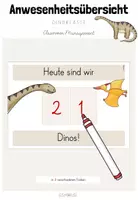 Vorschau - Poster - Classroom-Management: Anwesenheitsübersicht für deine Dinoklasse - Deckblatt