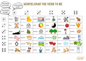 Vorschau - Spiele - Würfelspaß das Verb to be Klasse 4/5 - Seite 1