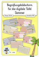 Vorschau - Präsentationen/Tafelbilder - interaktiver Begrüßungsbildschirm digtiale Tafel - Sommer neutral - Deckblatt