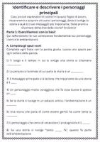 anteprima - Schede informative - Identificare e descrivere i personaggi principali - Pagina 1