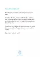 Vorschau - Mal- und Bastelvorlagen - Bastelbogen: Lesezeichen Dackel als Lesemotivation - Seite 1