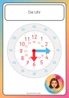 Vorschau - Interaktives Material - Die Uhr - Deckblatt