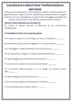 anteprima - Schede informative - Localizzare e descrivere l’ambientazione del testo - Pagina 1