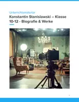 Vorschau - Unterrichtsreihen - Konstantin Stanislawski – Unterrichtsmaterial Theater & Schauspielmethoden (Klasse 10–12) - Deckblatt