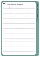 Vorschau - Arbeitsblätter - Vocabulary Chart - Deckblatt