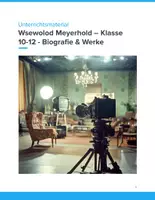 Vorschau - Unterrichtsreihen - Wsewolod Meyerhold – Unterrichtsmaterial Theater & Biomechanik (Klasse 10–12) - Deckblatt