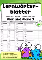 Vorschau - Arbeitsblätter - Lernwörter - passend zu "Flex und Flora 3" - Wochenübung | Klasse 3 (Neuauflage) - Deckblatt
