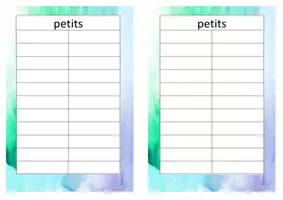 Aperçu - Outils du professeur - listes à cocher plastifiées vierge à modifier - Page de couverture